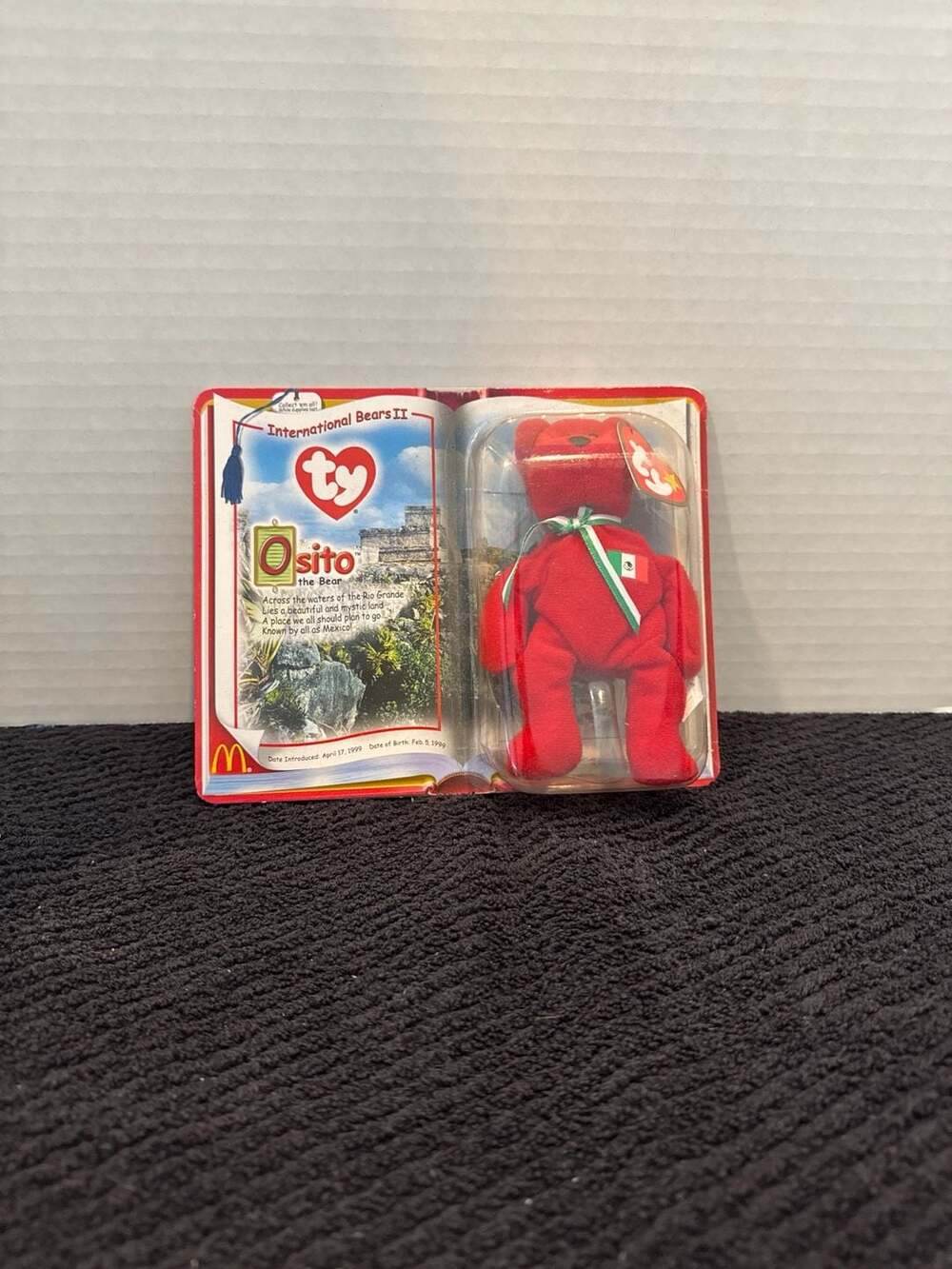 Ty McDonald's International Bears II Osito The Bear Teenie Beanie Baby Sealed